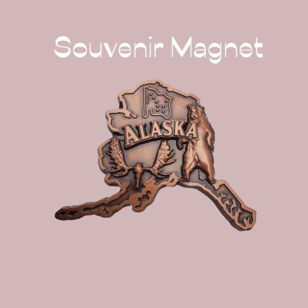Alaska Outline Map Refrigerator Fridge Magnet Souvenir Travel Tourist Holiday AK - Picture 5 of 5